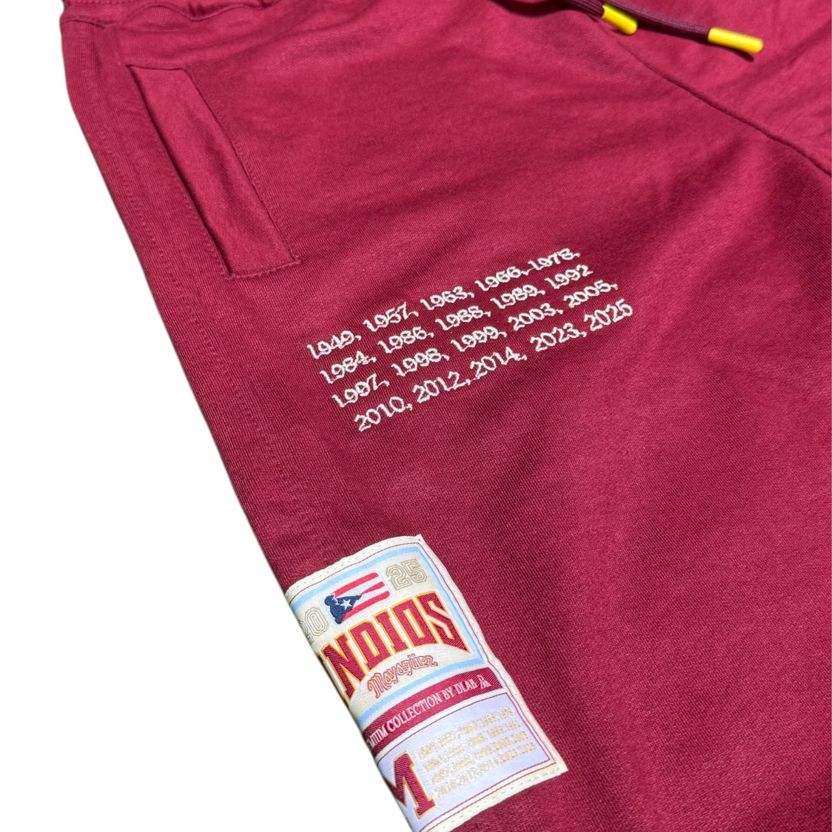 INDIOS X DLAB French Terry Jogger Pants (Burgundy)