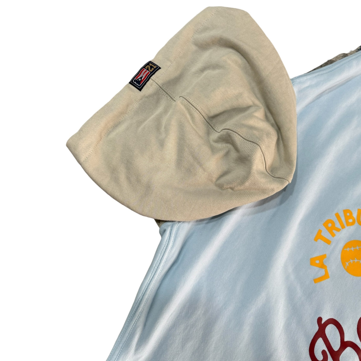 INDIOS X DLAB OVERSIZED HOODIE “BASEBALL CLUB” (SKY BLUE/IVORY)