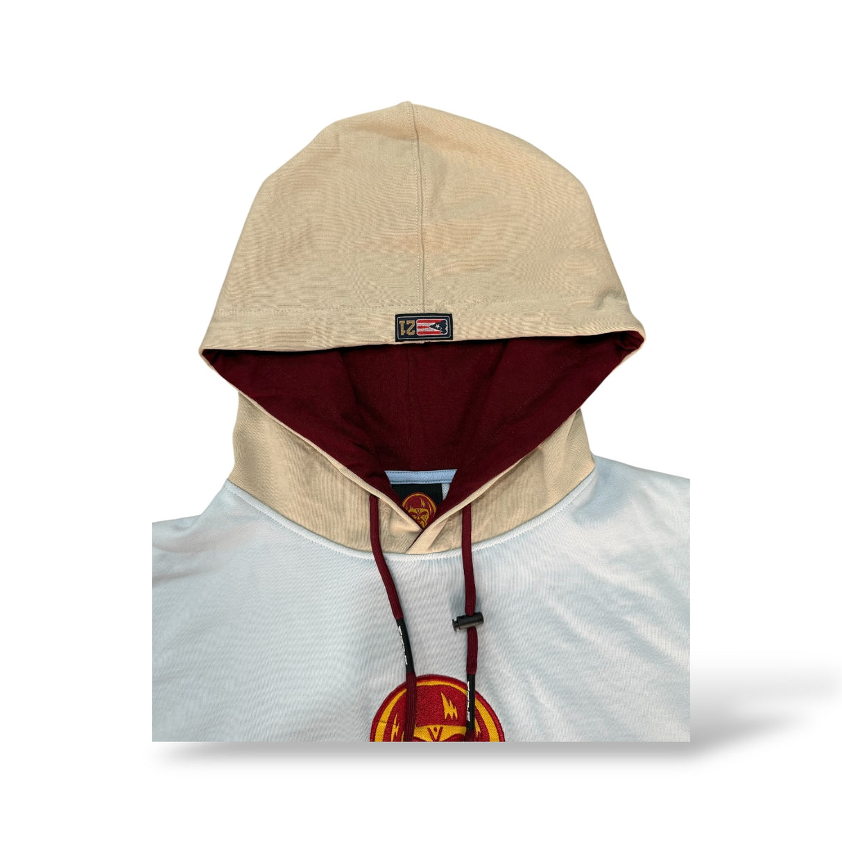 INDIOS X DLAB OVERSIZED HOODIE “BASEBALL CLUB” (SKY BLUE/IVORY)