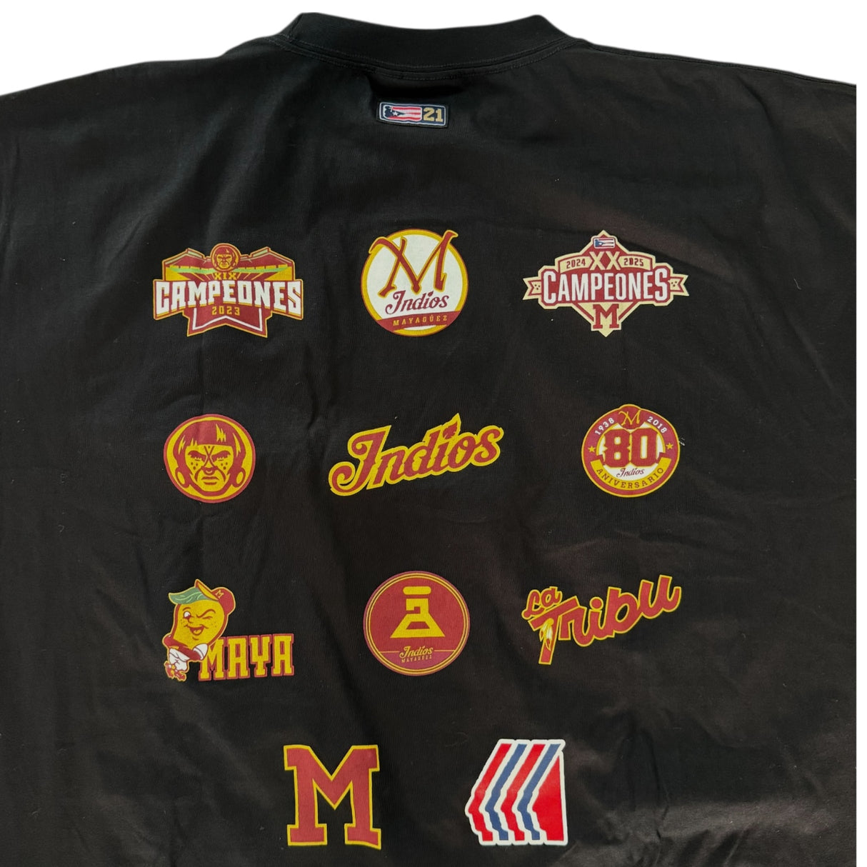 INDIOS x DLAB Loose Fit "20th Championship MultiLogo" Black