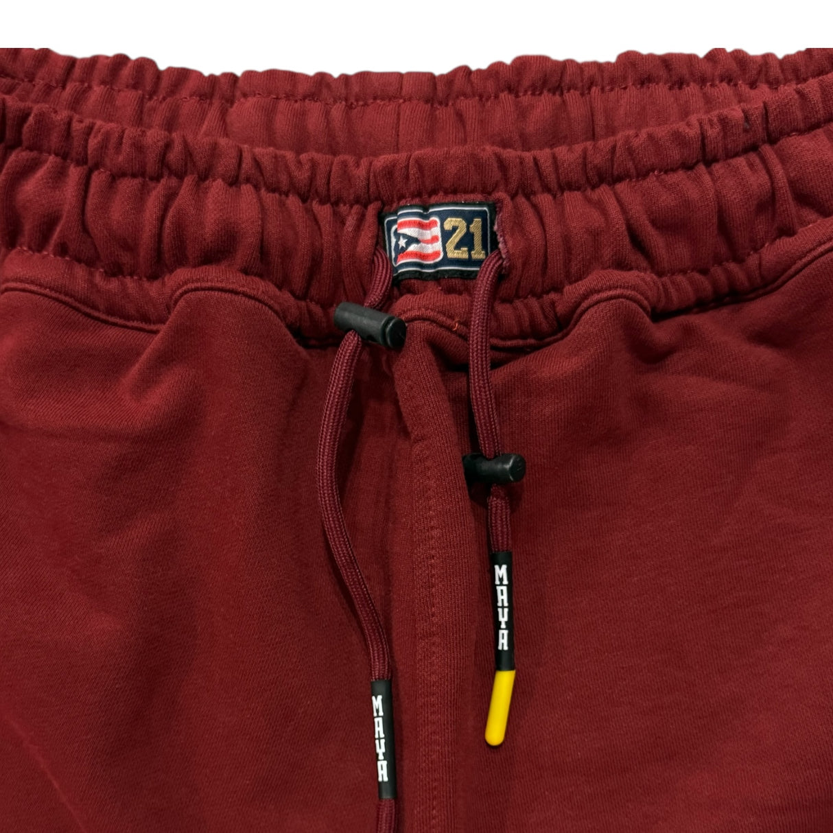INDIOS X DLAB French Terry Oversized Shorts (Burgundy)
