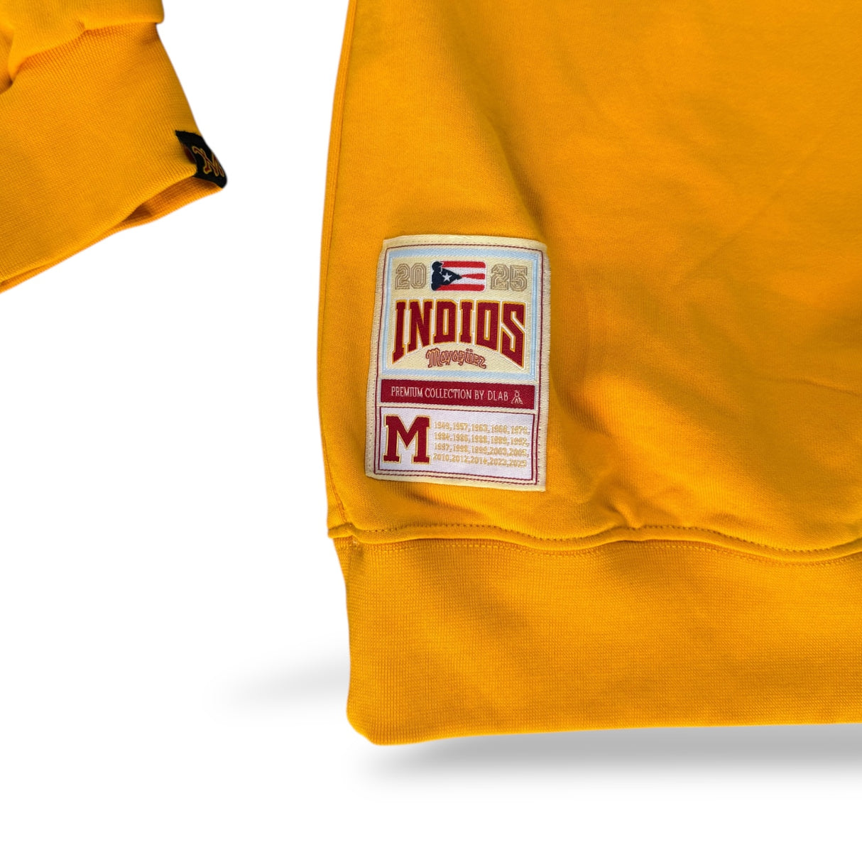 INDIOS X DLAB OVERSIZED HOODIE RETRO LOGO (YELLOW)