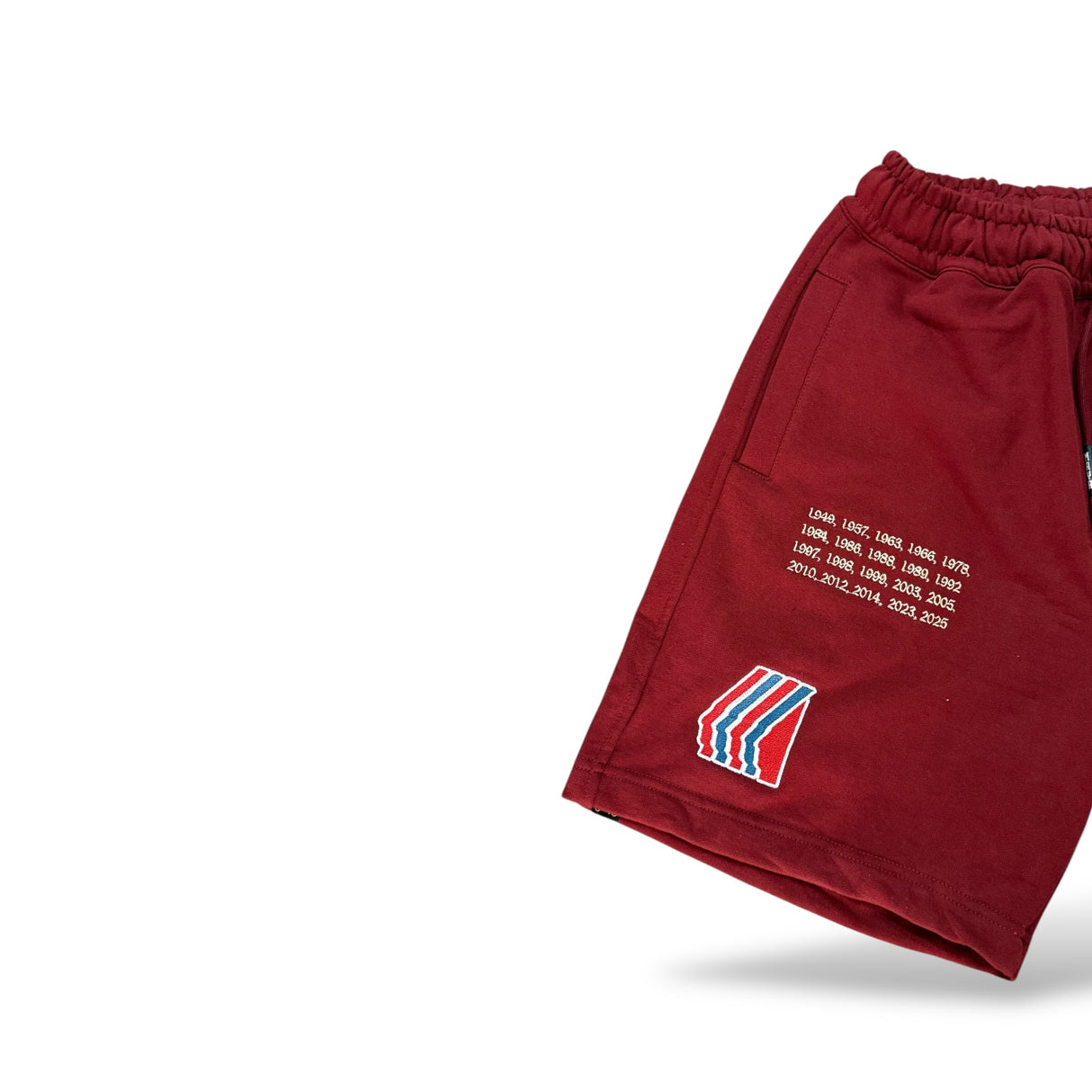 INDIOS X DLAB French Terry Oversized Shorts (Burgundy)