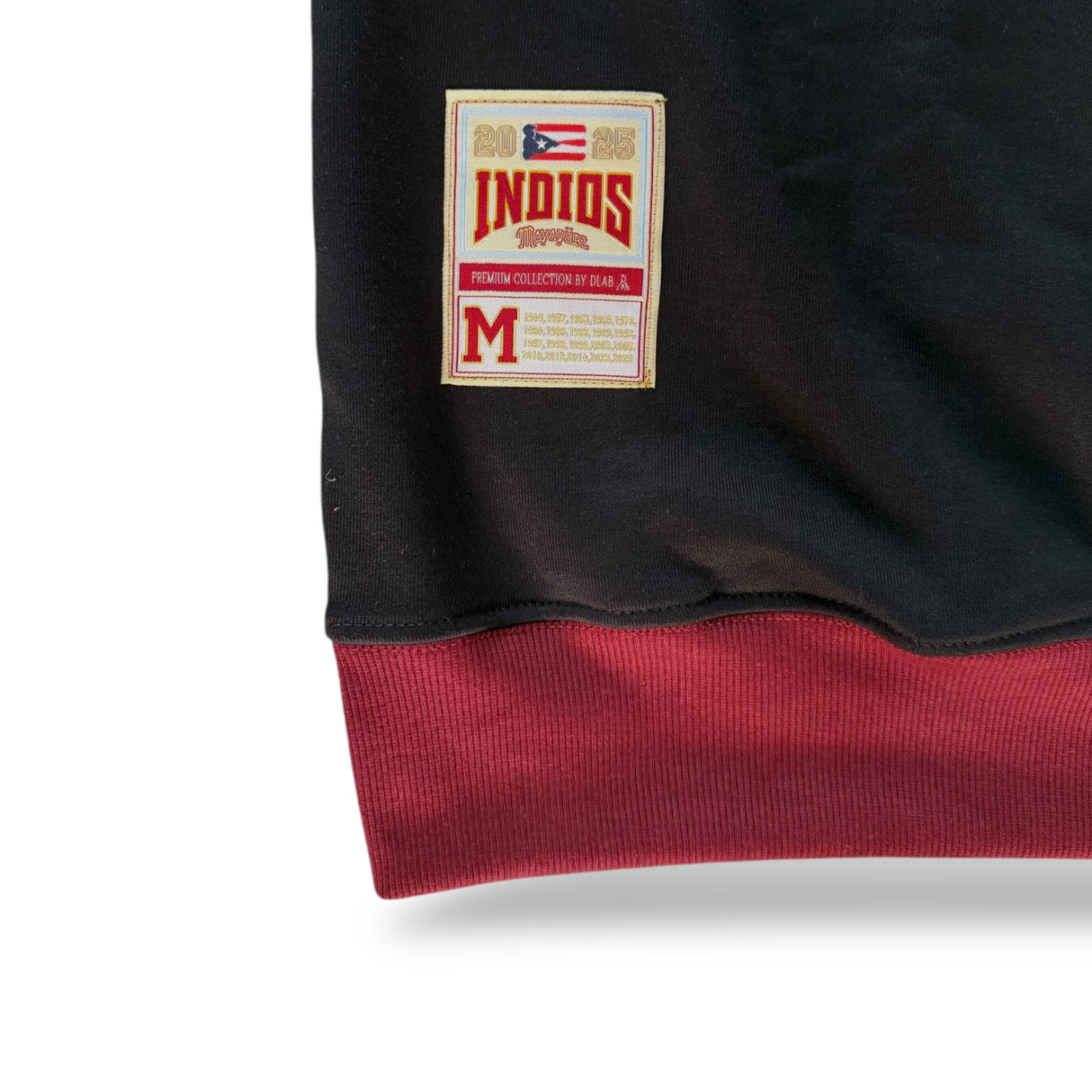 INDIOS X DLAB Embossed M French Terry Oversized PullOver (Black)