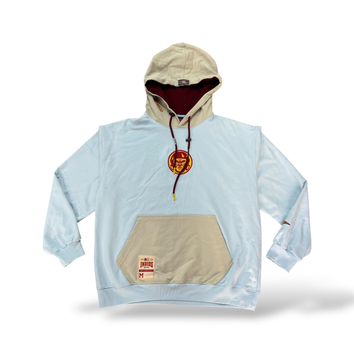 INDIOS X DLAB OVERSIZED HOODIE “BASEBALL CLUB” (SKY BLUE/IVORY)