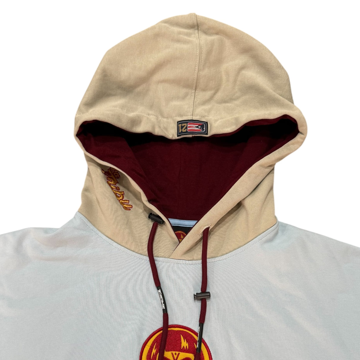 INDIOS X DLAB OVERSIZED HOODIE “BASEBALL CLUB” (SKY BLUE/IVORY)