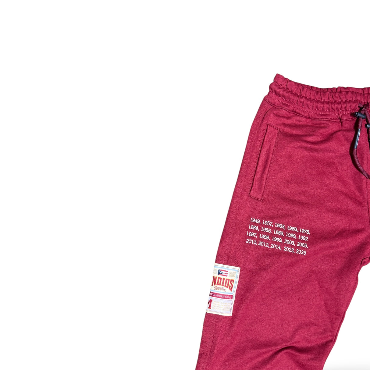 INDIOS X DLAB French Terry Jogger Pants (Burgundy)