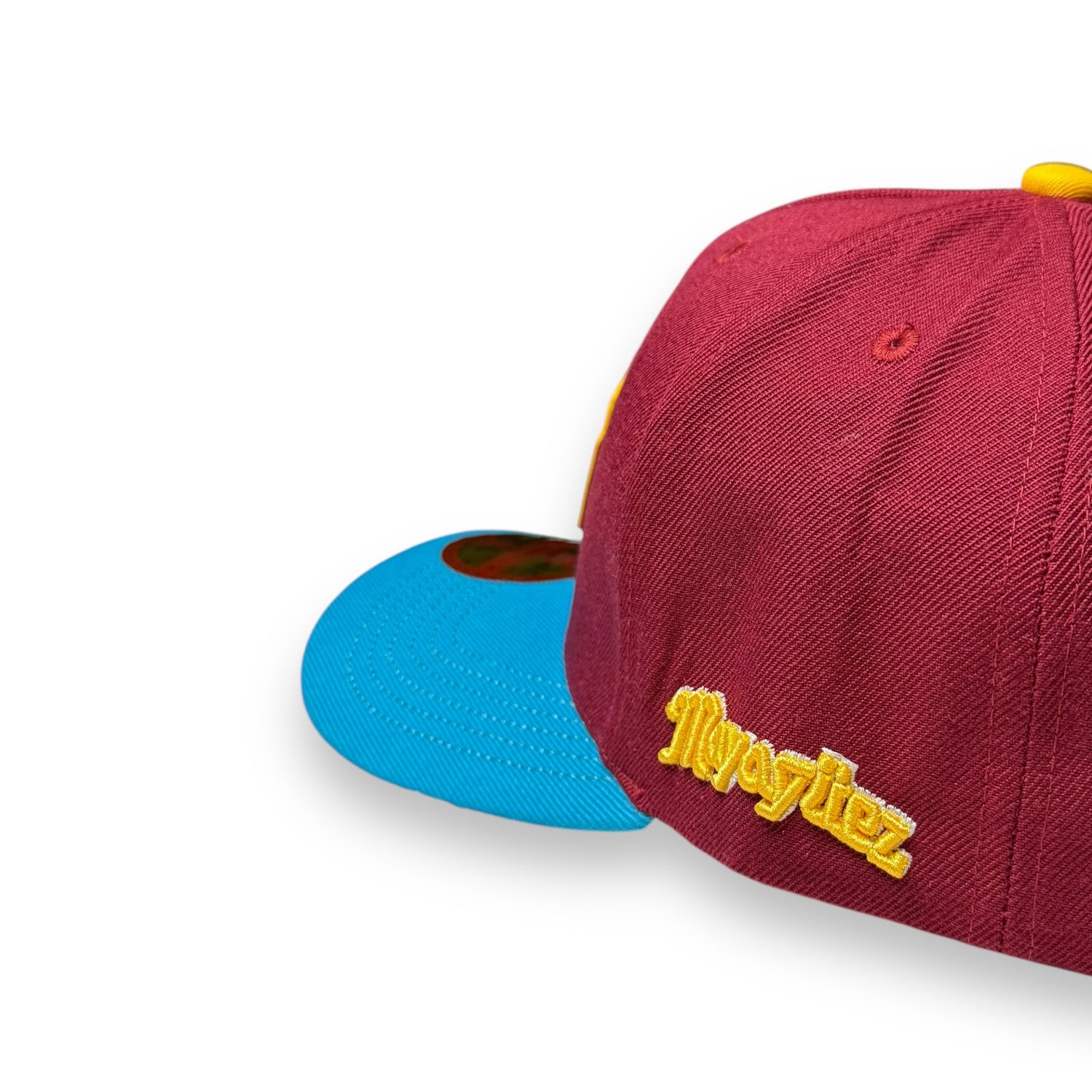 INDIOS DE MAYAGÜEZ x DLAB BURGNDY SNAPBACK BLUE BRIM CHAMPIONSHIP EDITION