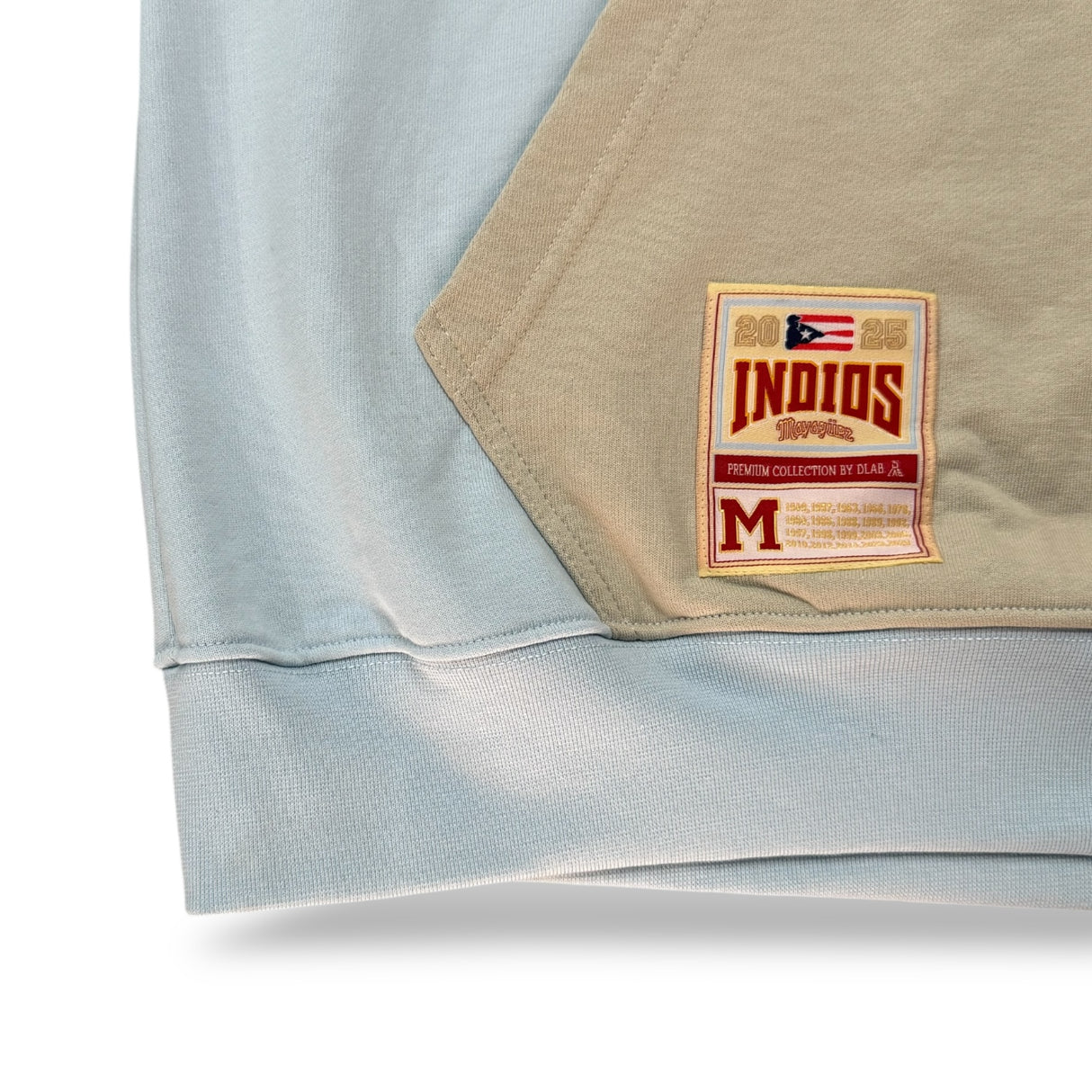 INDIOS X DLAB OVERSIZED HOODIE “BASEBALL CLUB” (SKY BLUE/IVORY)