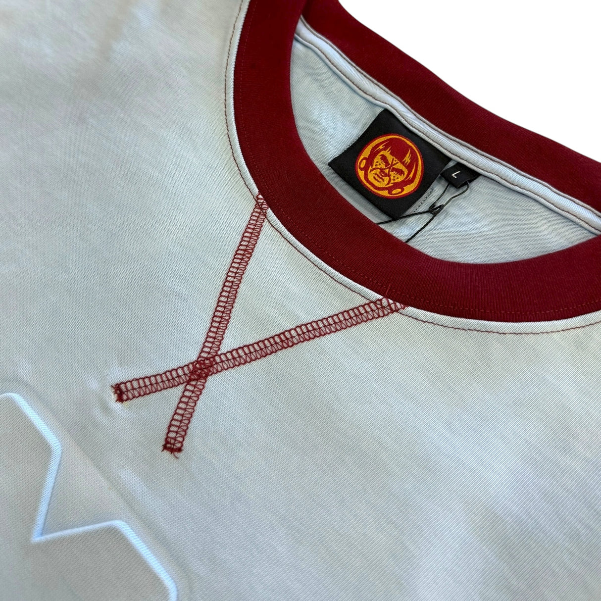 INDIOS x DLAB Heavyweight Oversized Boxy Fit Embossed M Tee (Powder Blue)