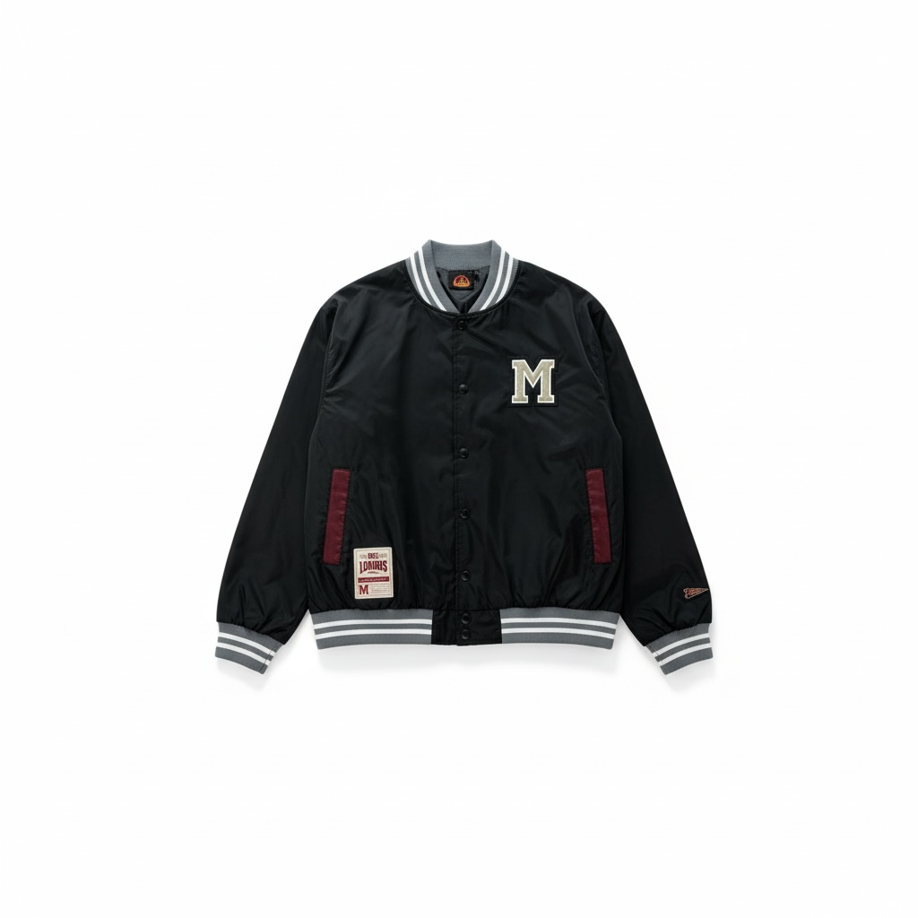 INDIS X DLAB CHAMPS BOMBER JACKET (BLACK)