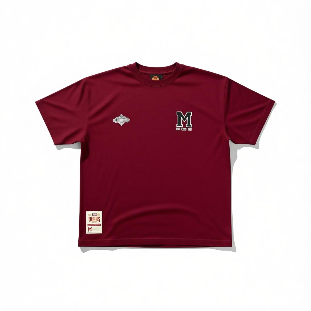 INDIOS x DLAB Loose Fit "20th Championship YEARS" Burgundy