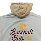 INDIOS X DLAB OVERSIZED HOODIE “BASEBALL CLUB” (SKY BLUE/IVORY)