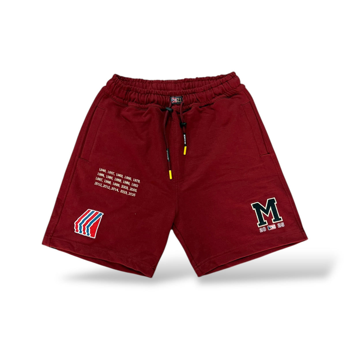INDIOS X DLAB French Terry Oversized Shorts (Burgundy)
