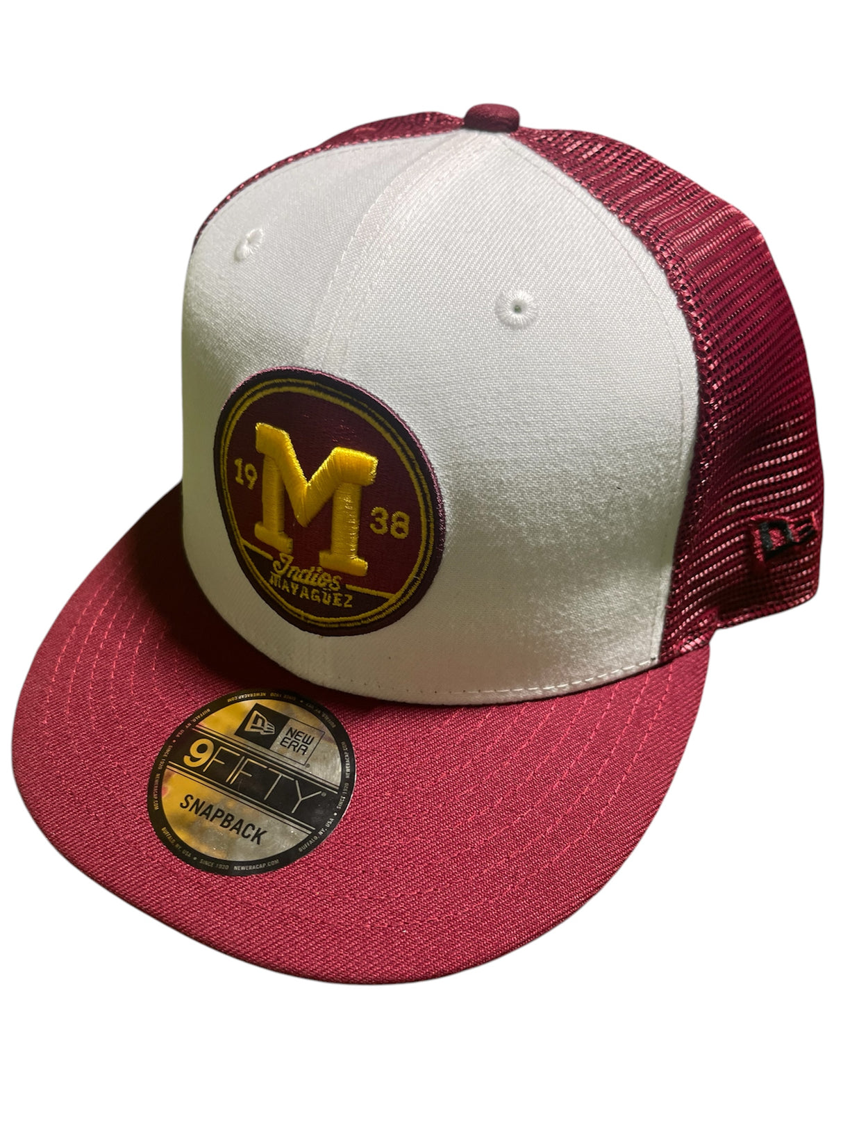 INDIOS x NEW ERA 9FIFTY 20 Champ SE Snapback Flat Trucker mesh.