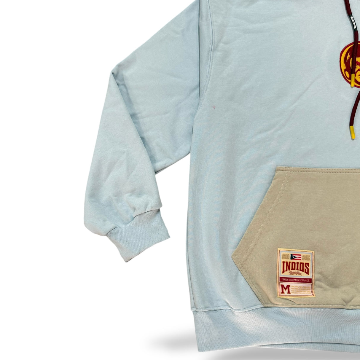 INDIOS X DLAB OVERSIZED HOODIE “BASEBALL CLUB” (SKY BLUE/IVORY)