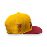 INDIOS DE MAYAGÜEZ x DLAB YELLOW SNAPBACK BURGUNDY BRIM CLASSIC INDIOS