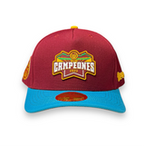 INDIOS DE MAYAGÜEZ x DLAB BURGNDY SNAPBACK BLUE BRIM CHAMPIONSHIP EDITION