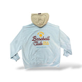INDIOS X DLAB OVERSIZED HOODIE “BASEBALL CLUB” (SKY BLUE/IVORY)