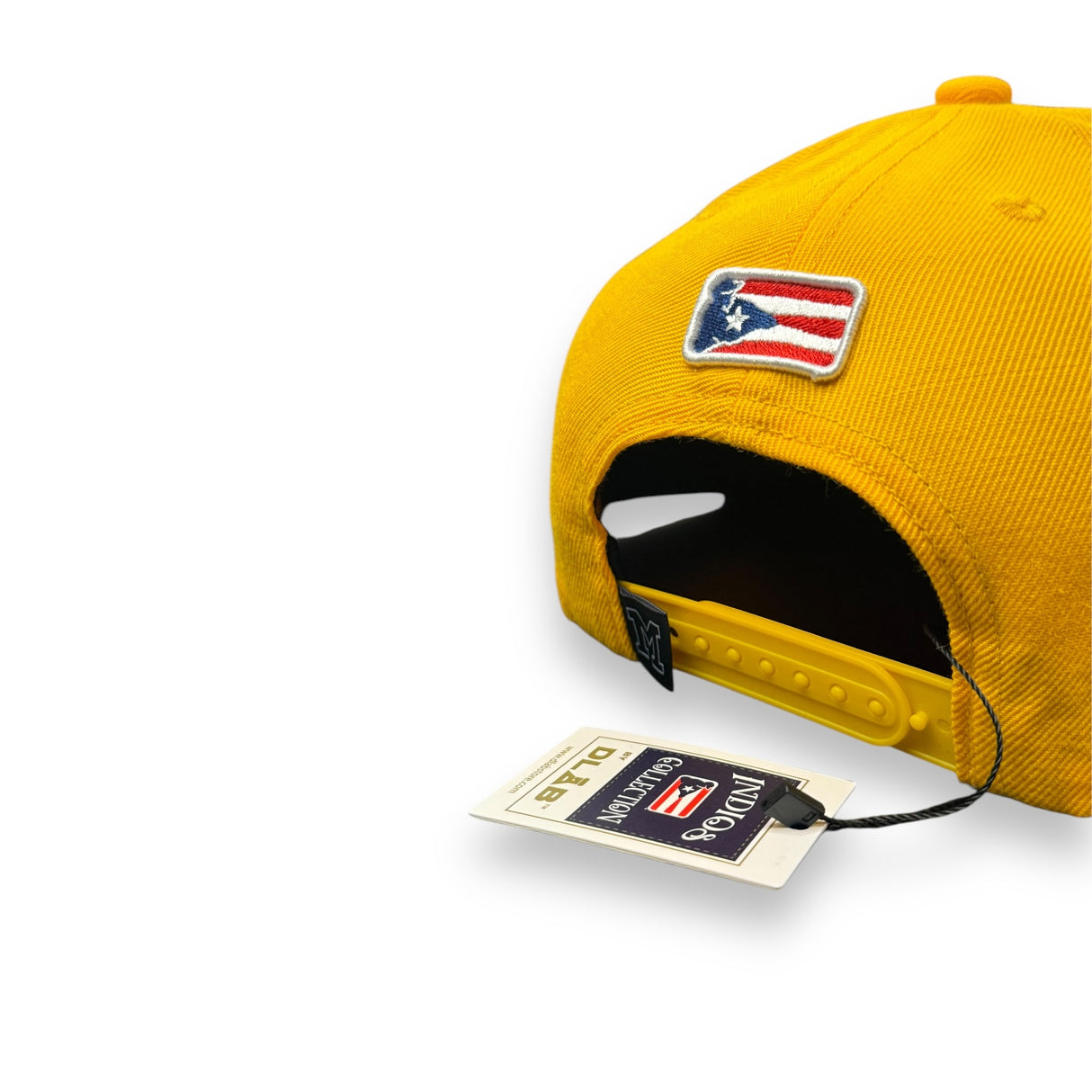 INDIOS DE MAYAGÜEZ x DLAB YELLOW SNAPBACK BURGUNDY BRIM CLASSIC INDIOS