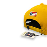 INDIOS DE MAYAGÜEZ x DLAB YELLOW SNAPBACK BURGUNDY BRIM CLASSIC INDIOS
