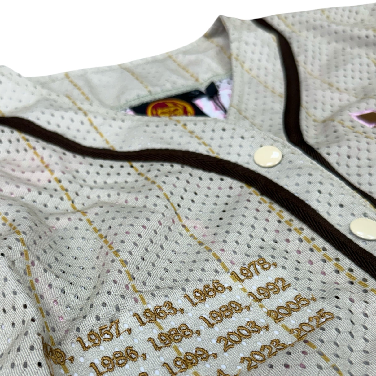 INDIOS x DLAB Women’s SE Cream Crop Top 20th Championship Mesh Jersey