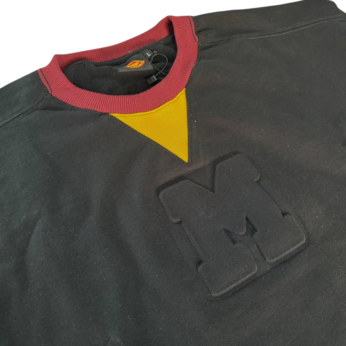 INDIOS X DLAB Embossed M French Terry Oversized PullOver (Black)