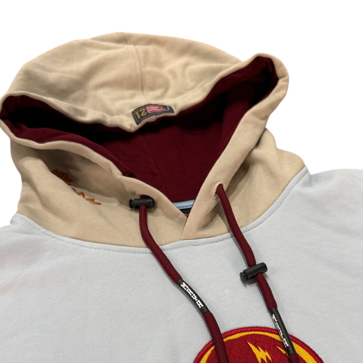 INDIOS X DLAB OVERSIZED HOODIE “BASEBALL CLUB” (SKY BLUE/IVORY)