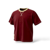 INDIOS x DLAB Heavyweight Oversized Boxy Fit Embossed M Tee (Burgundy)