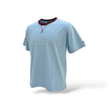 INDIOS x DLAB Heavyweight Oversized Boxy Fit Embossed M Tee (Powder Blue)