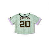 INDIOS x DLAB Women’s SE Cream Crop Top 20th Championship Mesh Jersey