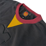 INDIOS X DLAB Embossed M French Terry Oversized PullOver (Black)