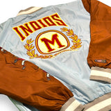 INDIOS X DLAB Sky Blue/Brown Bomber Varsity Jacket 2.0