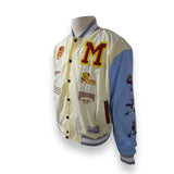 INDIOS x DLAB Cream/Sky Blue Bomber Varsity Jacket 2.0