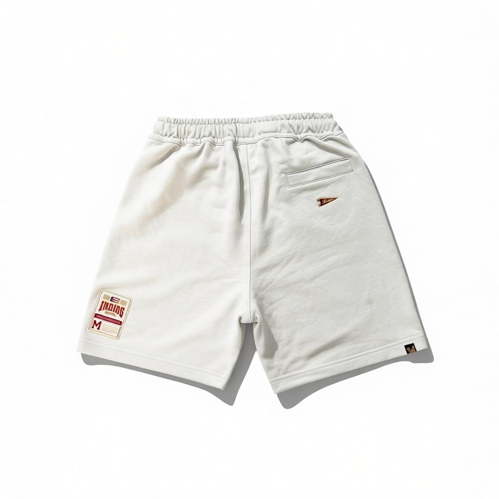 INDIOS X DLAB French Terry Oversized Shorts (Cream)