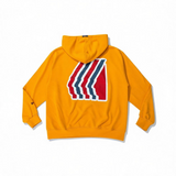 INDIOS X DLAB OVERSIZED HOODIE RETRO LOGO (YELLOW)