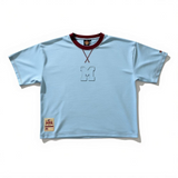 INDIOS x DLAB Heavyweight Oversized Boxy Fit Embossed M Tee (Powder Blue)