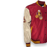 INDIOS Burgundy Bomber Varsity Jacket