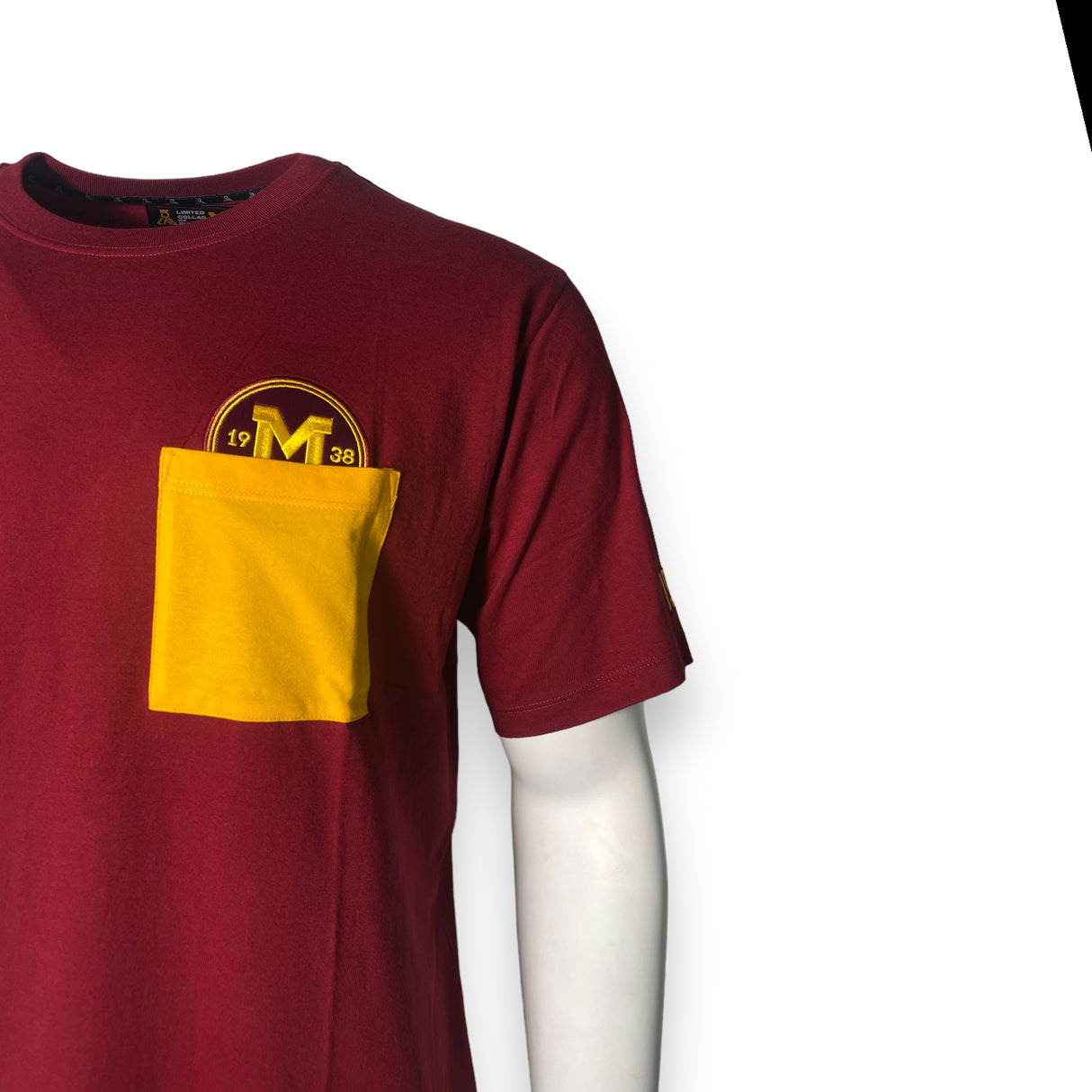 INDIOS Burgundy Pocket Tee