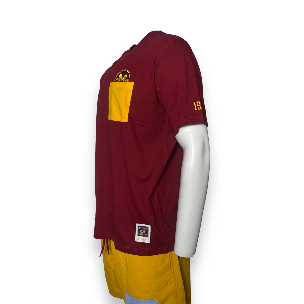 INDIOS Burgundy Pocket Tee